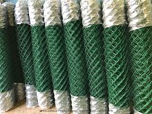 Сетка рабица ПВХ в рулонах: 50х50х2.8 мм размер 2х15