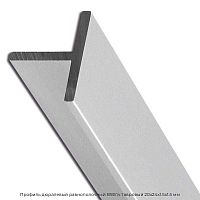 Профиль дюралевый равнополочный В93пч тавровый 20х24х1.5х1.5 мм