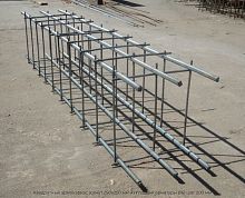 Квадратный армокаркас (хомут 250х250 мм из гладкой арматуры Ø6) шаг 200 мм