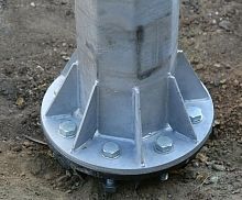 Закладная деталь ЗФ-20/4/К180-1.5-б для фундаментов опор НФГ d 133 мм - 320х320 мм