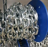 Цепь металлическая длиннозвенная 2 DIN 763 оцинкованная 1000 м 