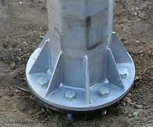 Закладная деталь ЗФ-24/8/Д360-2.5-б для опор НФГ d 219 мм - 420 мм