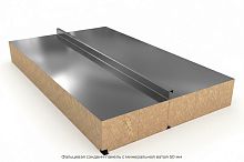 Фальцевая кровельная сэндвич-панель с минеральной ватой 50 мм