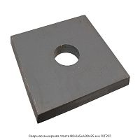 Сварная анкерная плита 80х145х400х25 мм 10Г2С1