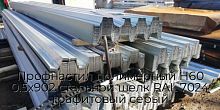 Профнастил полимерный Н60 0.5х902 стальной шелк RAL 7024 графитовый серый