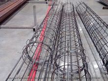 Круглый армокаркас (кольцо Ø300мм из гладкой арматуры Ø8), шаг 200мм