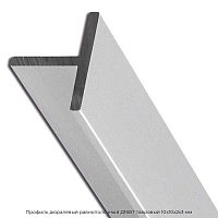 Профиль дюралевый равнополочный Д16БТ тавровый 10х10х2х3 мм