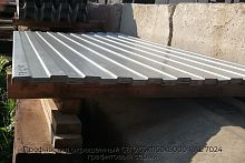 Профнастил окрашенный С8 0.65х1150х8000 RAL 7024 графитовый серый