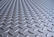 Лист нержавеющий рифленый 1х1000х2000 AISI 201 (12Х15Г9НД)