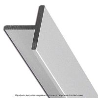 Профиль дюралевый равнополочный тавровый 20х36х1.4 мм