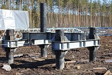 Ростверк четырехсвайных фундаментов Р4-35-30/24-1