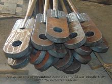 Анкерная тяга с проушиной из листа тип АТ2 шаг резьбы 5 мм 48х44.752х42.587х41.866 мм