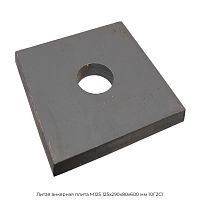 Литая анкерная плита М125 125х290х80х600 мм 10Г2С1